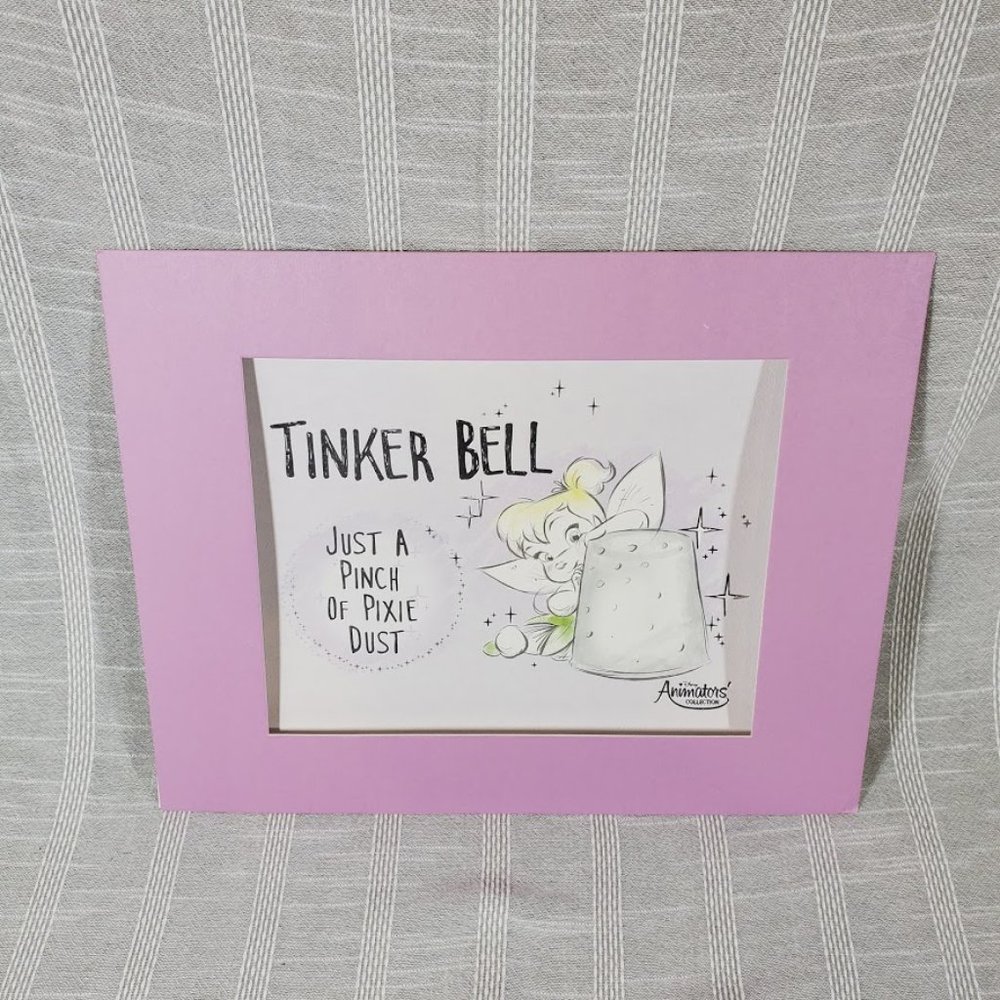 Tinker Bell Pixie Dust Matted Wall Art Print